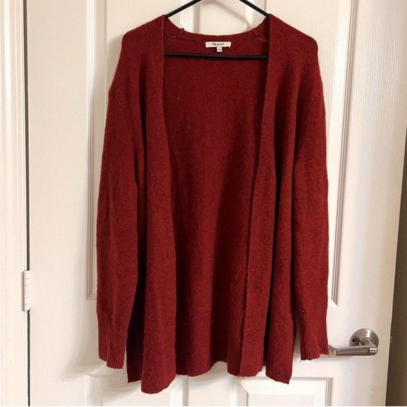 Madewell Red Long Cardigan - Picture 2 of 3